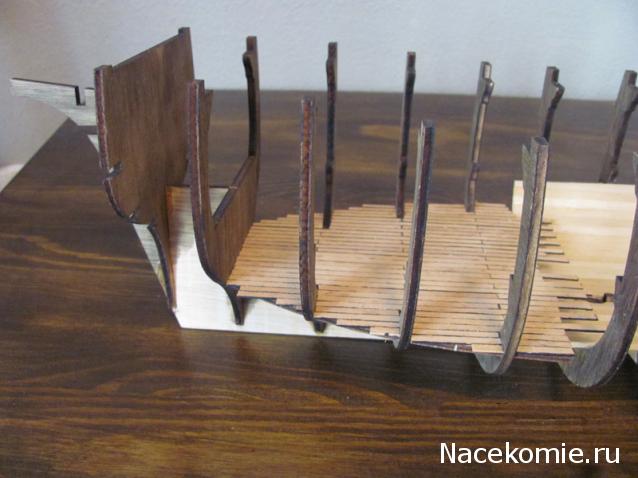 Парусник Баунти - Сборка корпуса