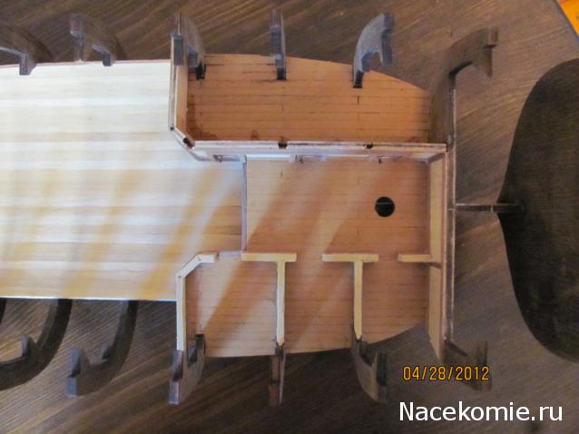 Парусник Баунти - Сборка корпуса