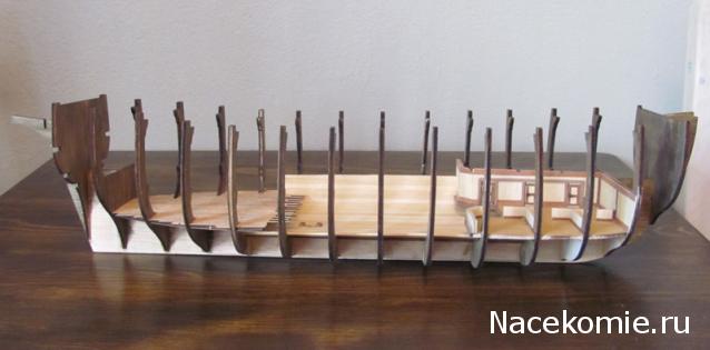 Парусник Баунти - Сборка корпуса