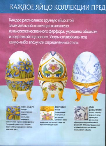 Коллекция фарфоровых яиц -  Eaglemoss - тест