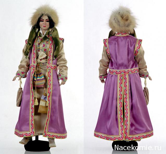 Куклы в народных костюмах №7 Кукла в калмыцком праздничном костюме