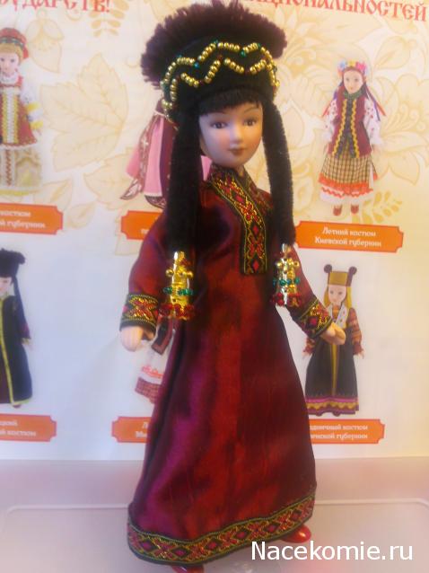 Куклы в народных костюмах №7 Кукла в калмыцком праздничном костюме