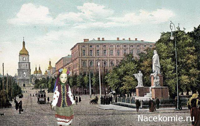 Куклы в народных костюмах №4 Кукла в летнем костюме Киевской губернии
