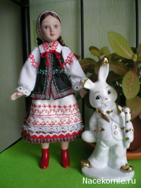 Куклы в народных костюмах №8 Кукла в летнем костюме Минской губернии