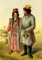 Куклы в народных костюмах №7 Кукла в калмыцком праздничном костюме