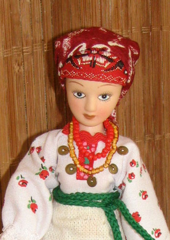 Куклы в народных костюмах №4 Кукла в летнем костюме Киевской губернии