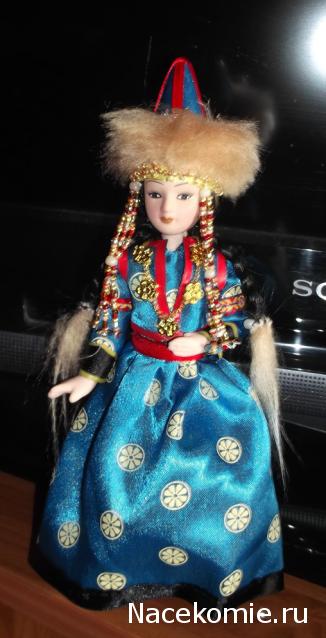 Куклы в народных костюмах №11 Кукла в бурятском женском костюме