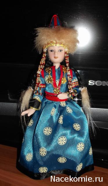 Куклы в народных костюмах №11 Кукла в бурятском женском костюме