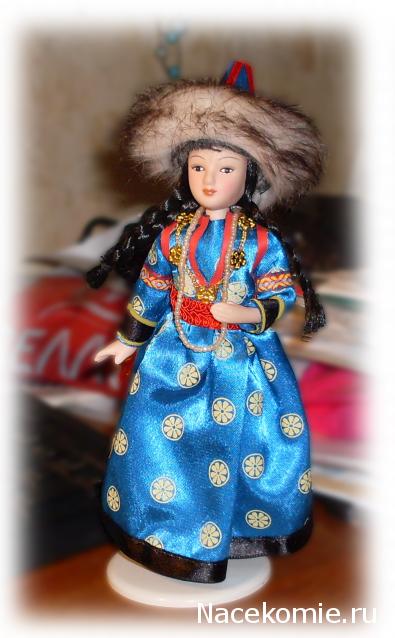 Куклы в народных костюмах №11 Кукла в бурятском женском костюме
