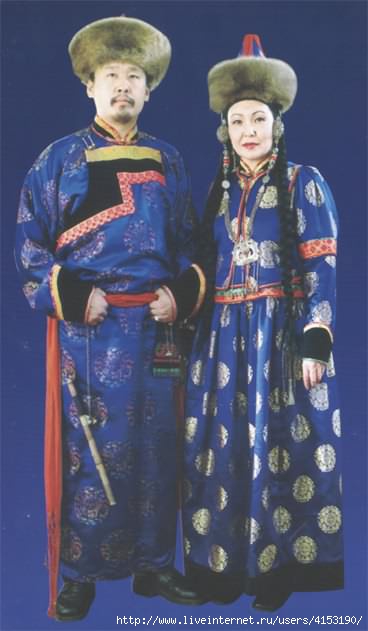 Куклы в народных костюмах №11 Кукла в бурятском женском костюме