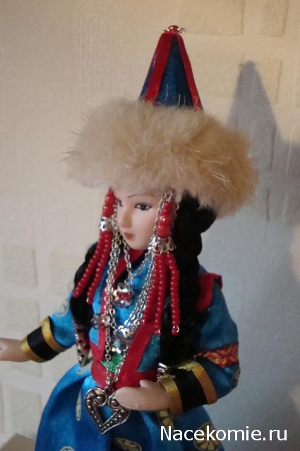 Куклы в народных костюмах №11 Кукла в бурятском женском костюме