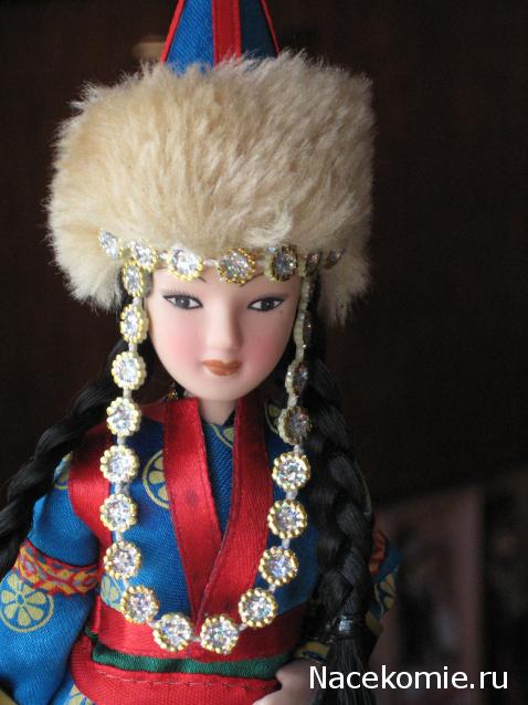 Куклы в народных костюмах №11 Кукла в бурятском женском костюме