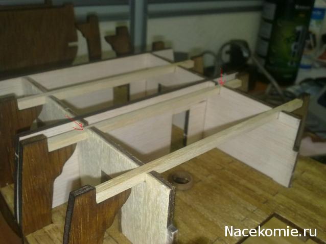 Парусник Баунти - Сборка корпуса