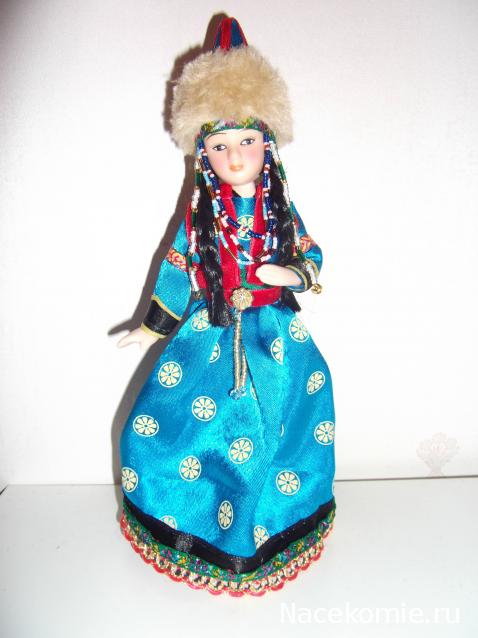 Куклы в народных костюмах №11 Кукла в бурятском женском костюме