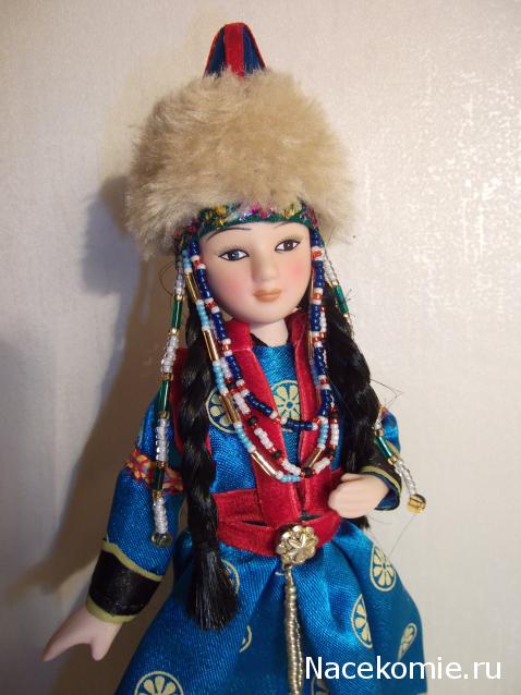 Куклы в народных костюмах №11 Кукла в бурятском женском костюме