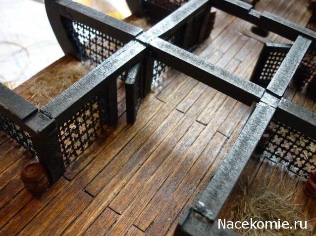 Собери Чёрную жемчужину. Сборка: оснащение палуб