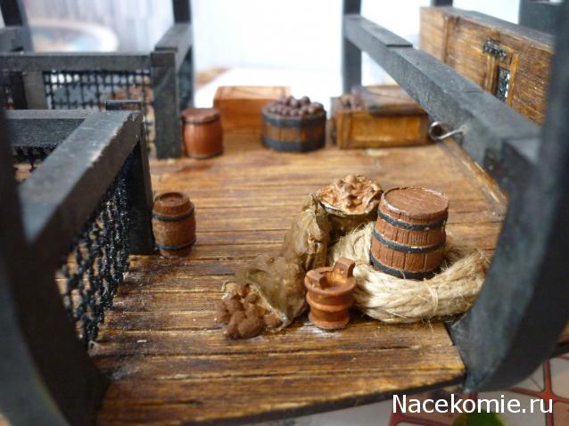 Собери Чёрную жемчужину. Сборка: оснащение палуб