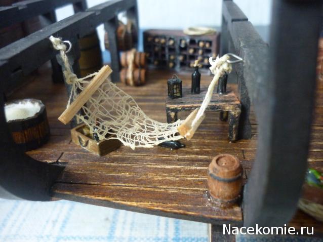 Собери Чёрную жемчужину. Сборка: оснащение палуб