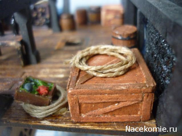 Собери Чёрную жемчужину. Сборка: оснащение палуб