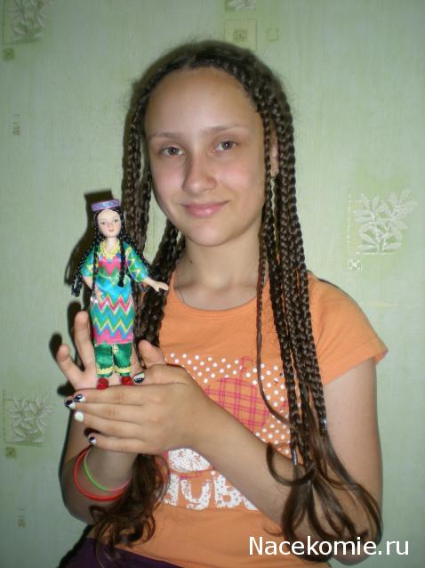 Куклы в народных костюмах №12 Кукла в узбекском летнем костюме