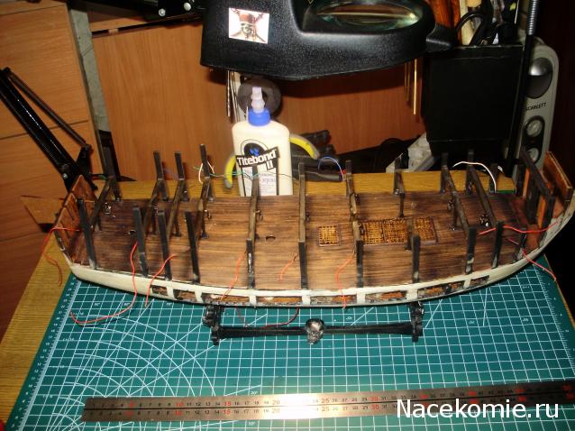 Собери Чёрную Жемчужину. Сборка, обшивка и покраска палуб