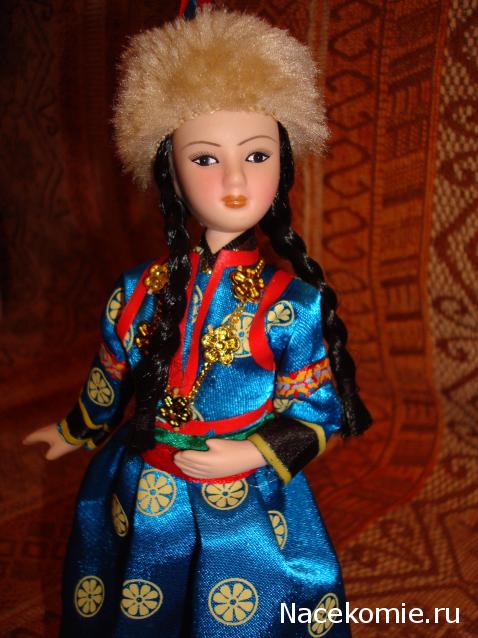 Куклы в народных костюмах №11 Кукла в бурятском женском костюме
