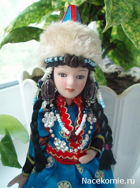 Куклы в народных костюмах №11 Кукла в бурятском женском костюме