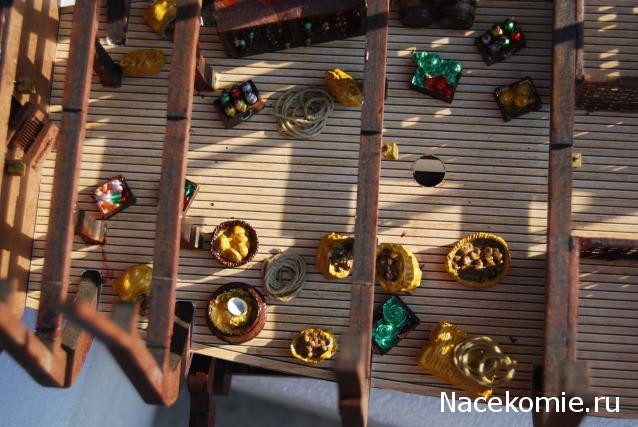 Собери Чёрную жемчужину. Сборка: оснащение палуб