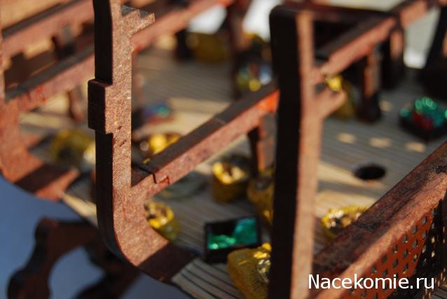 Собери Чёрную жемчужину. Сборка: оснащение палуб