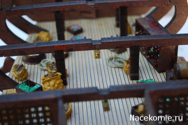 Собери Чёрную жемчужину. Сборка: оснащение палуб