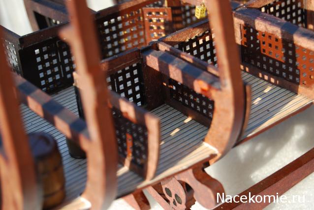 Собери Чёрную жемчужину. Сборка: оснащение палуб