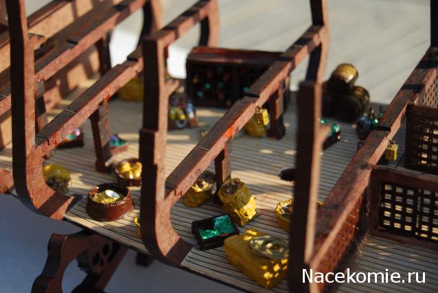 Собери Чёрную жемчужину. Сборка: оснащение палуб