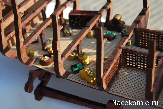 Собери Чёрную жемчужину. Сборка: оснащение палуб