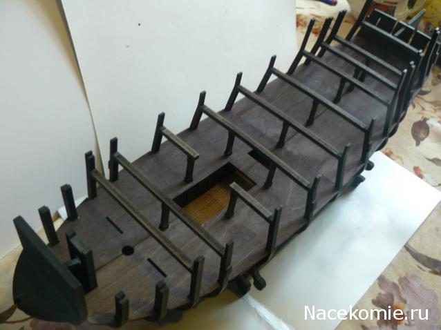 Собери Чёрную Жемчужину. Сборка, обшивка и покраска палуб