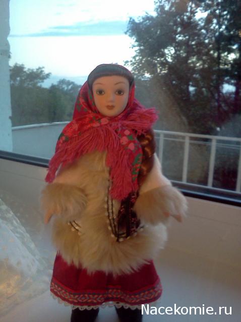 Куклы в народных костюмах №1 Кукла в зимнем костюме Московской губернии