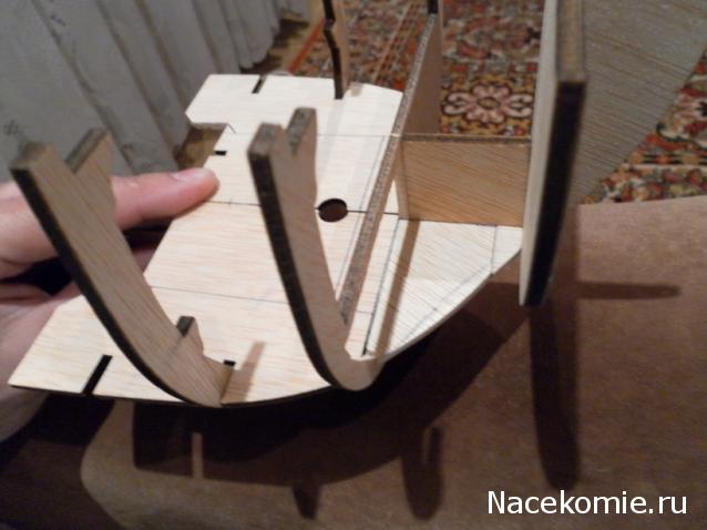 Парусник Баунти - Сборка корпуса