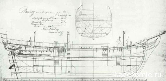 Парусник Баунти - Сборка корпуса