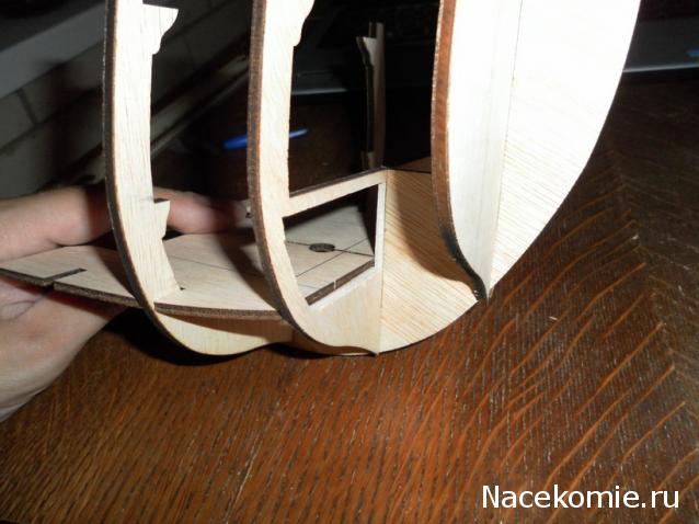 Парусник Баунти - Сборка корпуса