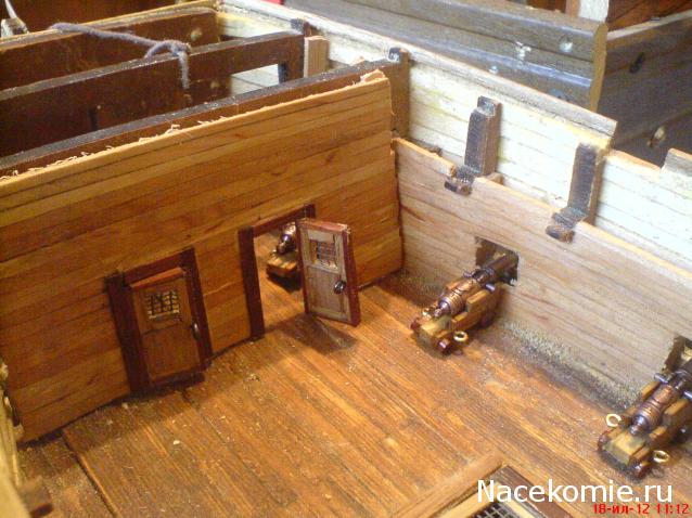 Собери Чёрную Жемчужину. Сборка, обшивка и покраска палуб