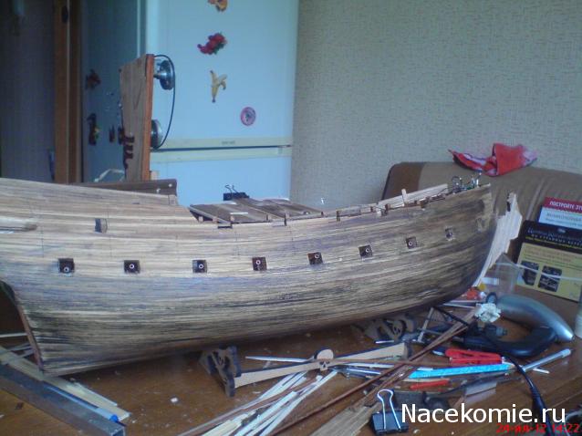 Собери Чёрную Жемчужину. Сборка, обшивка и покраска палуб