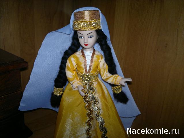 Куклы в народных костюмах №15 Кукла в осетинском девичьем костюме