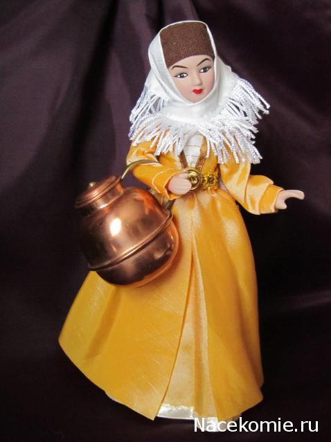 Куклы в народных костюмах №15 Кукла в осетинском девичьем костюме