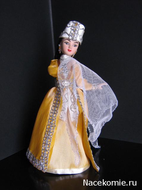 Куклы в народных костюмах №15 Кукла в осетинском девичьем костюме