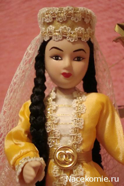 Куклы в народных костюмах №15 Кукла в осетинском девичьем костюме