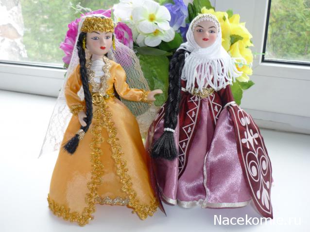 Куклы в народных костюмах №15 Кукла в осетинском девичьем костюме