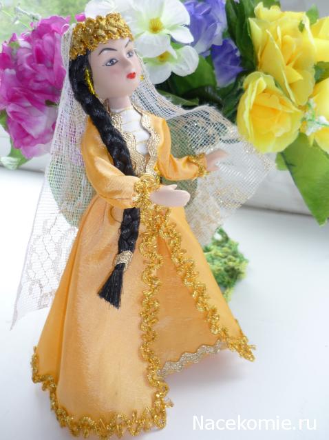 Куклы в народных костюмах №15 Кукла в осетинском девичьем костюме