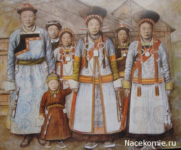 Куклы в народных костюмах №11 Кукла в бурятском женском костюме