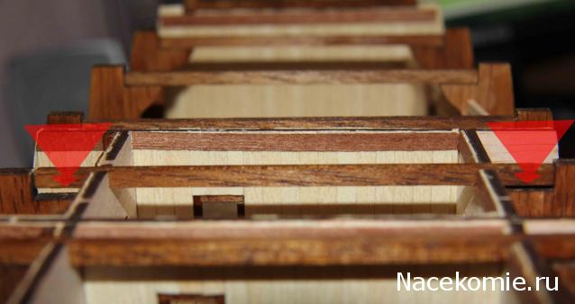 Парусник Баунти - Сборка корпуса