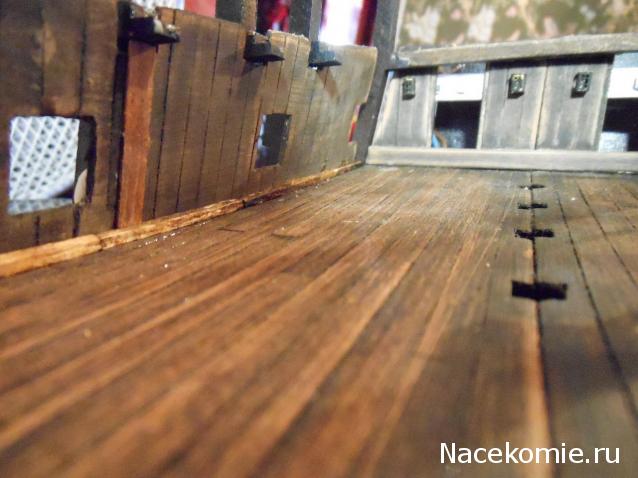 Собери Чёрную Жемчужину. Сборка, обшивка и покраска палуб