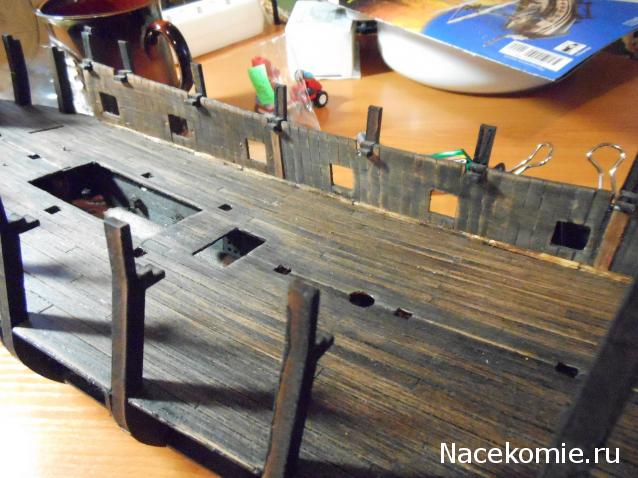 Собери Чёрную Жемчужину. Сборка, обшивка и покраска палуб